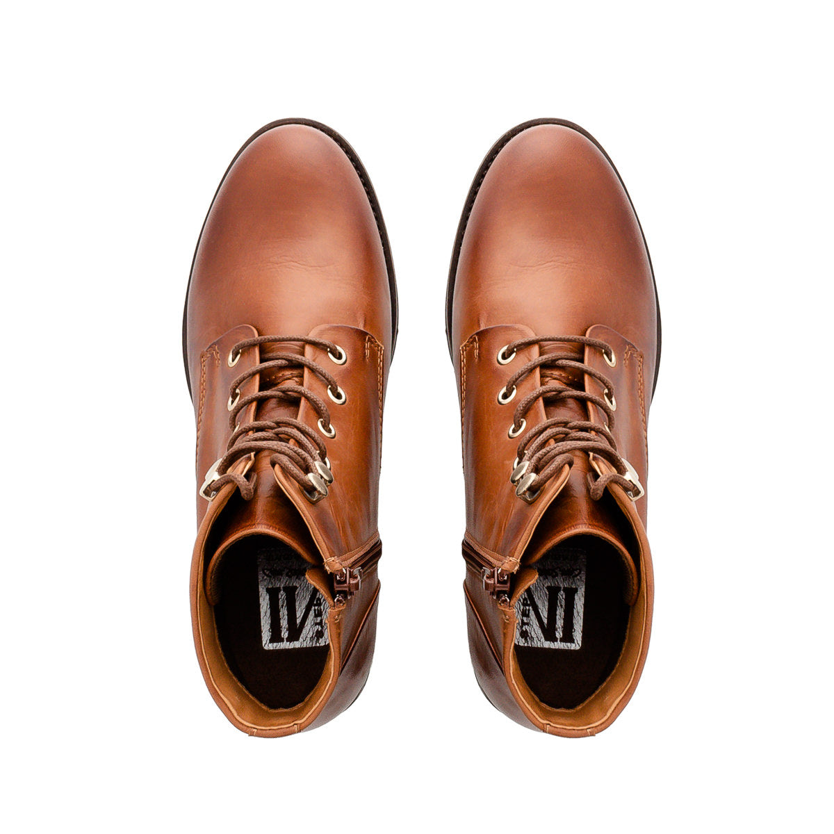 Ocean Tan Leather Lace Up Ankle Boots