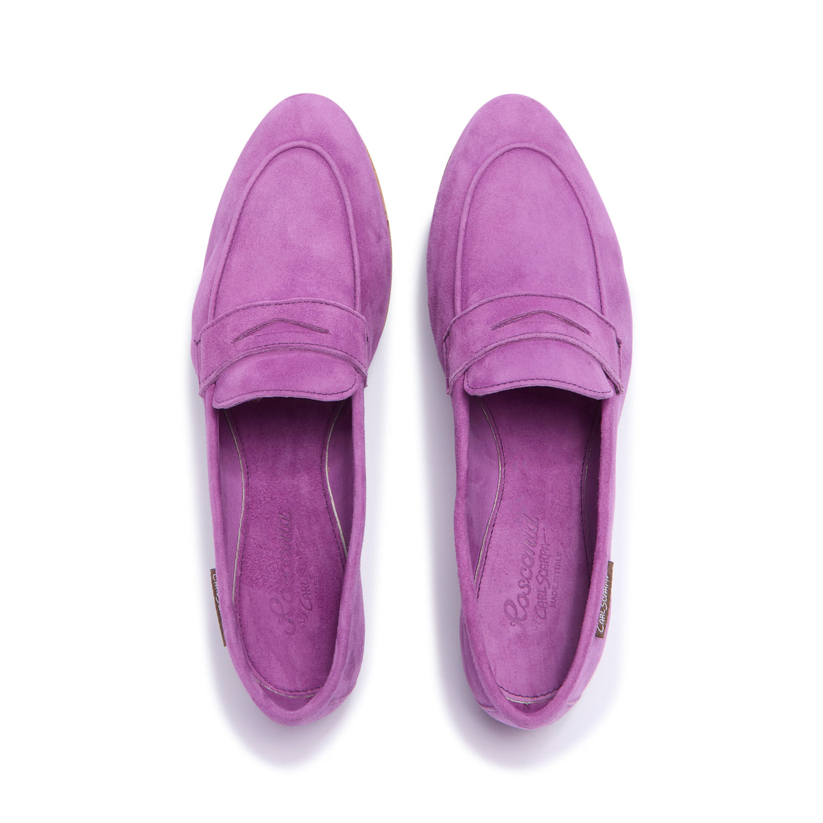 Emarlie Purple Suede Penny Loafers