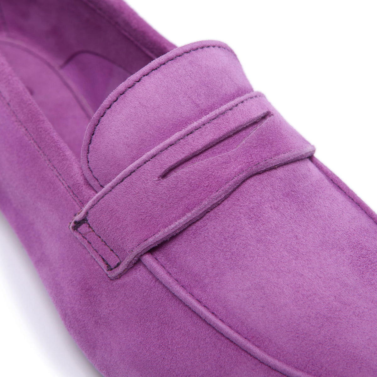 Emarlie Purple Suede Penny Loafers
