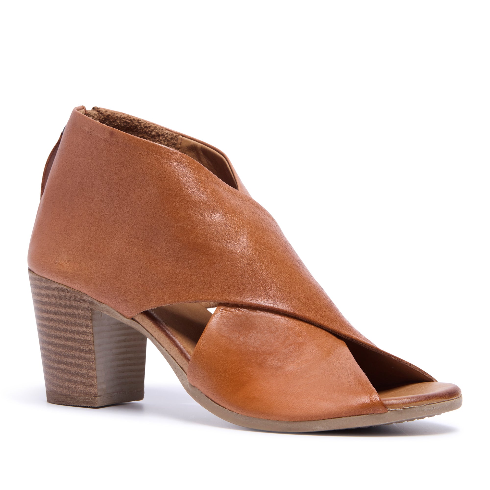 Piacere Tan Leather Sandals