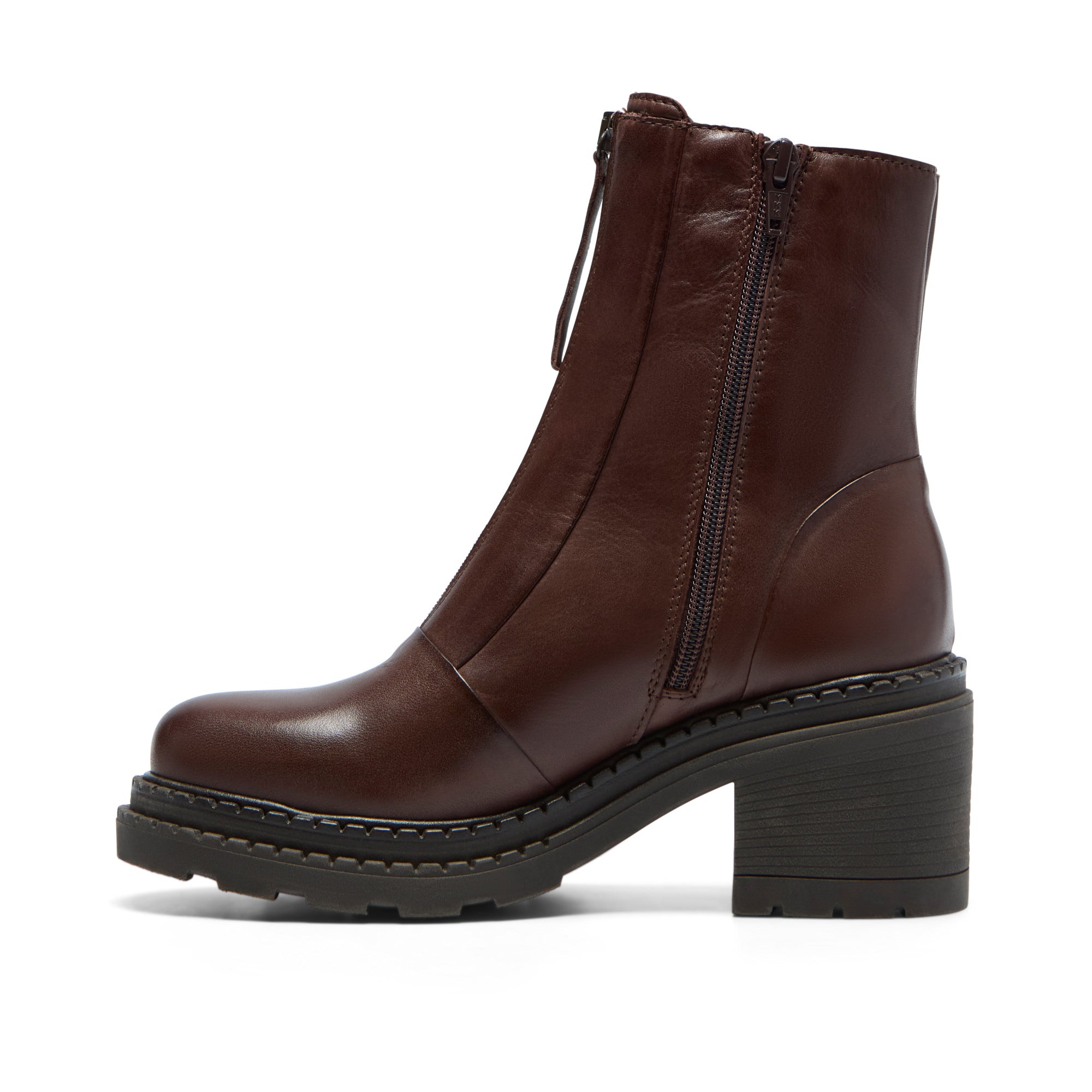 Imario Brown Leather Ankle Boot