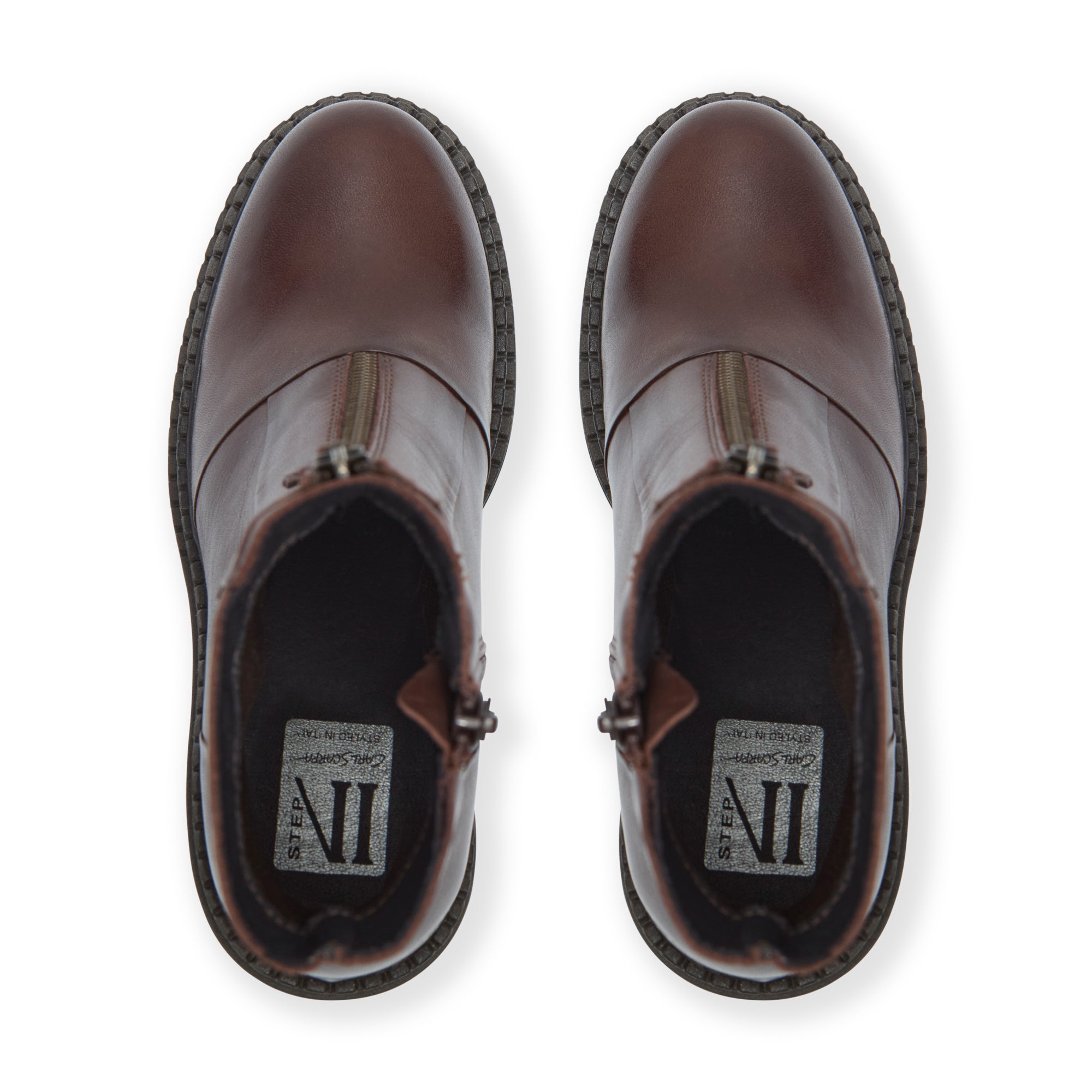 Imario Brown Leather Ankle Boot