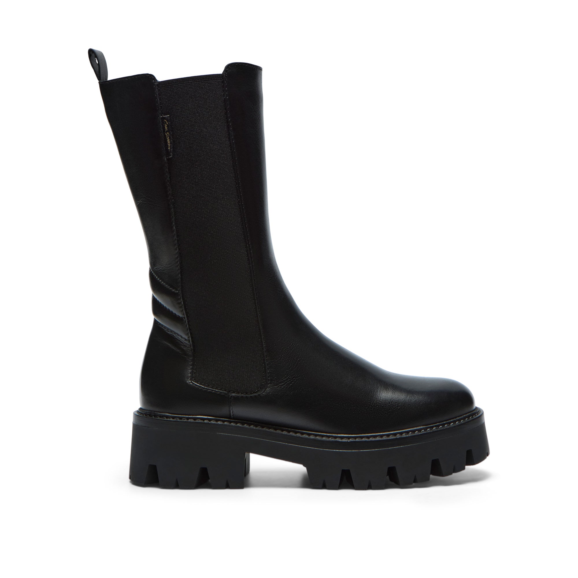 Passione Black Leather Ankle Boot