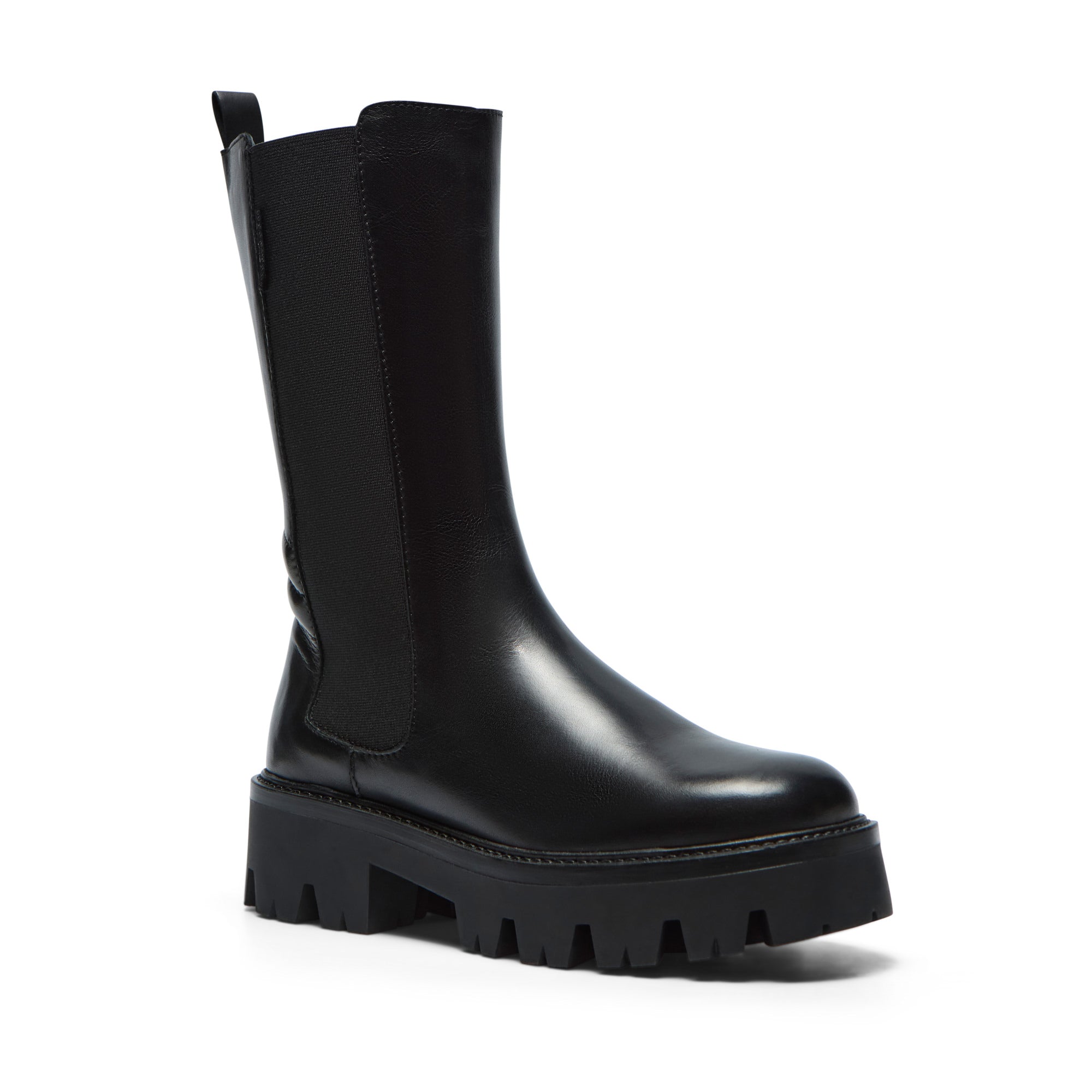 Passione Black Leather Ankle Boot