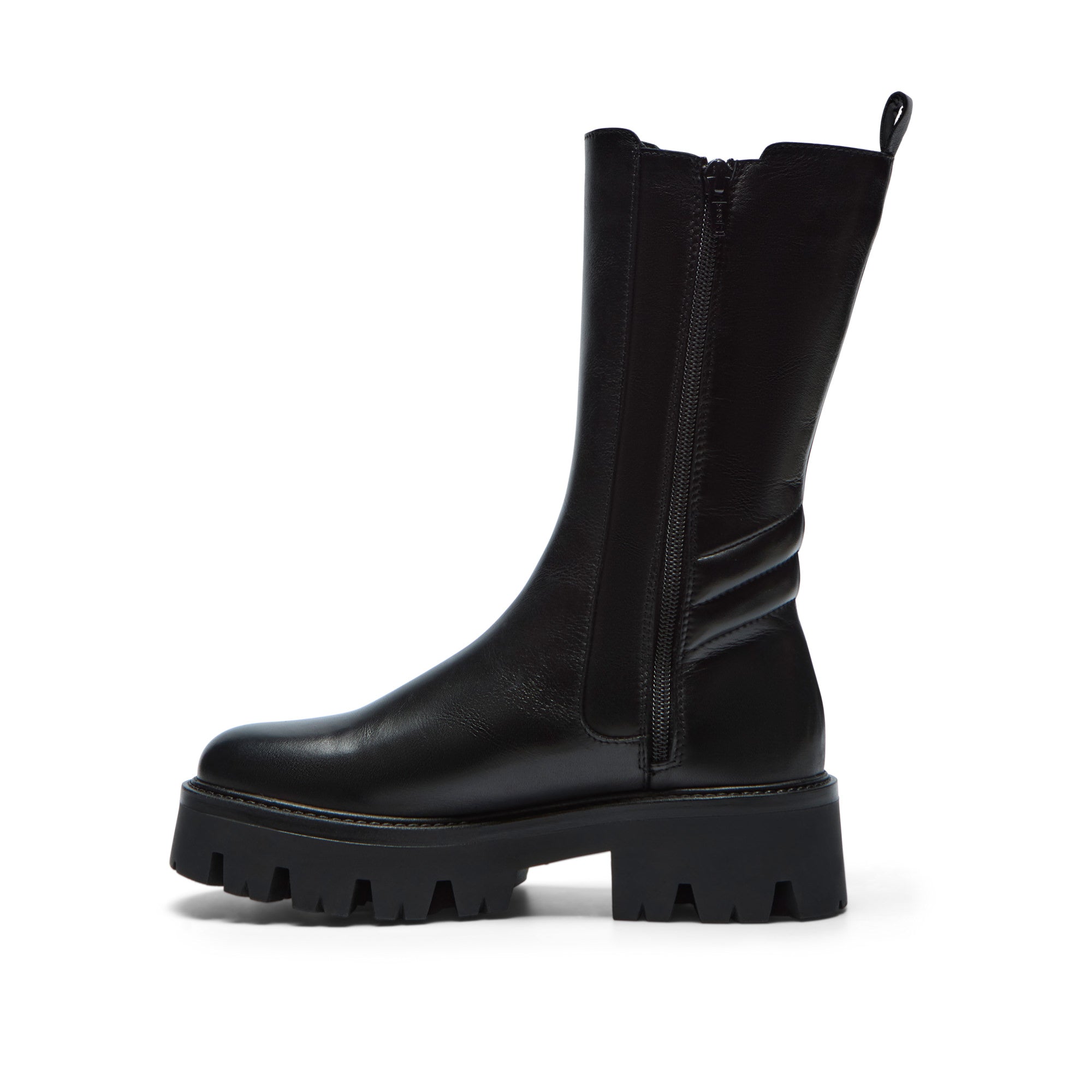 Passione Black Leather Ankle Boot