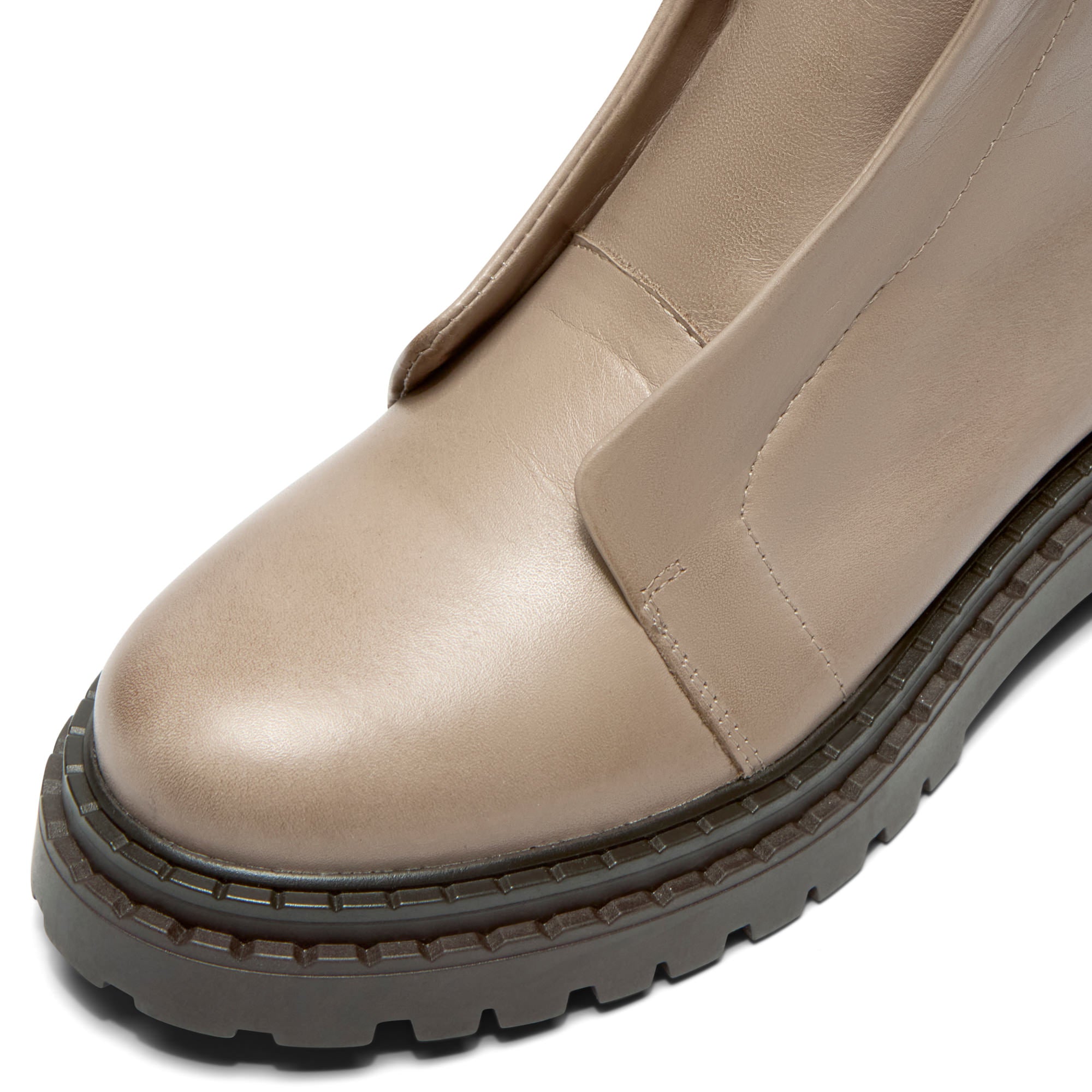 Fiave Beige Leather Ankle Boot