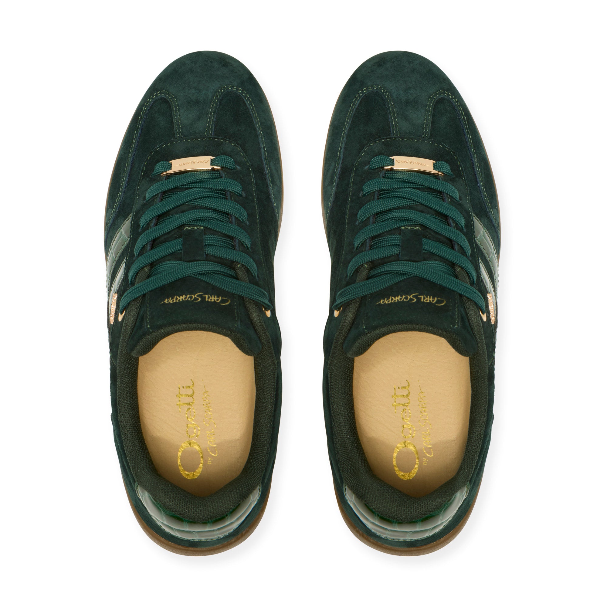 Pelizzano Green Suede Trainer