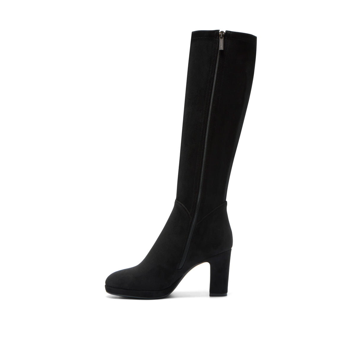 Fiorita Black Suede Knee High Boots