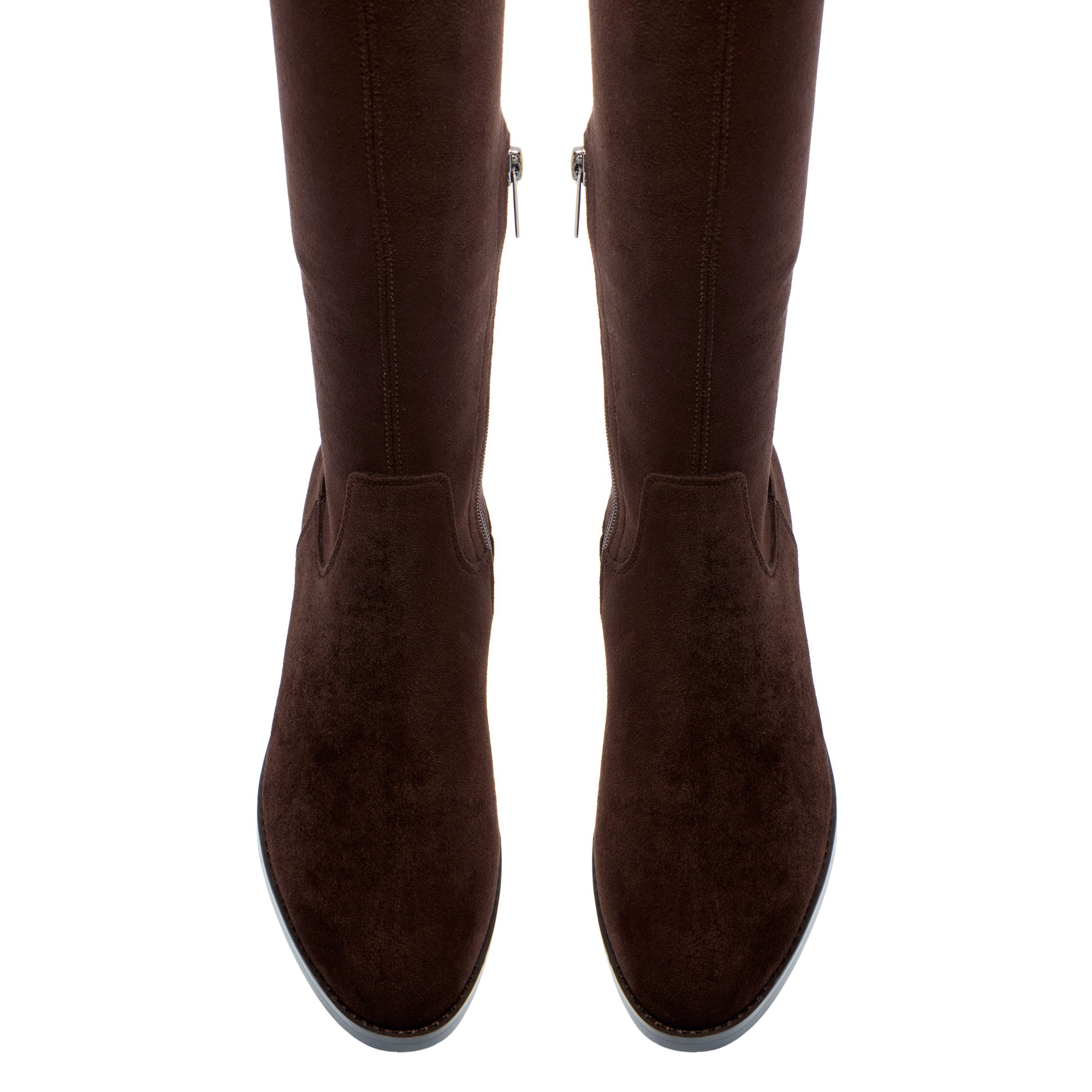Amelynne Brown Suede Knee High Boots