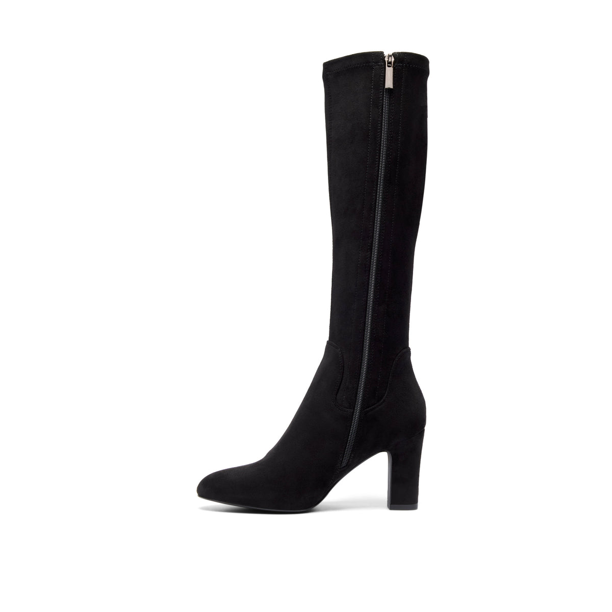 Castelli Black Suede Knee High Boots
