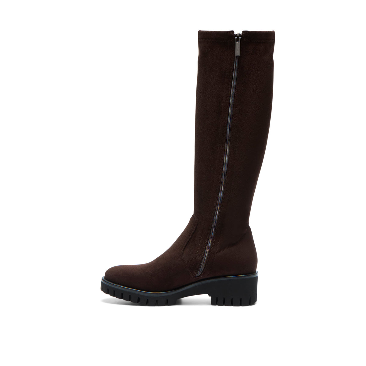 Castelina Brown Faux Suede Knee High Boots