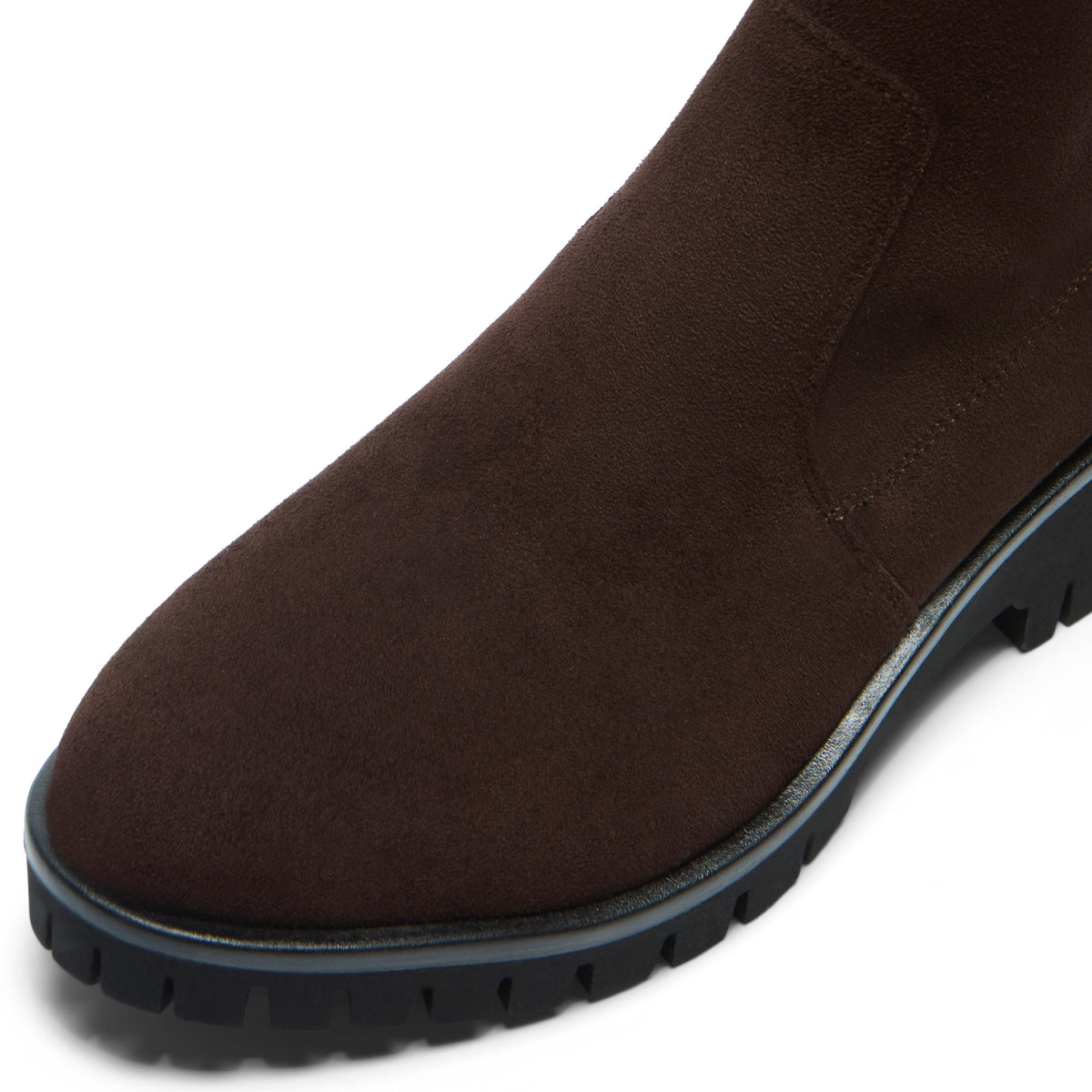 Castelina Brown Faux Suede Knee High Boots