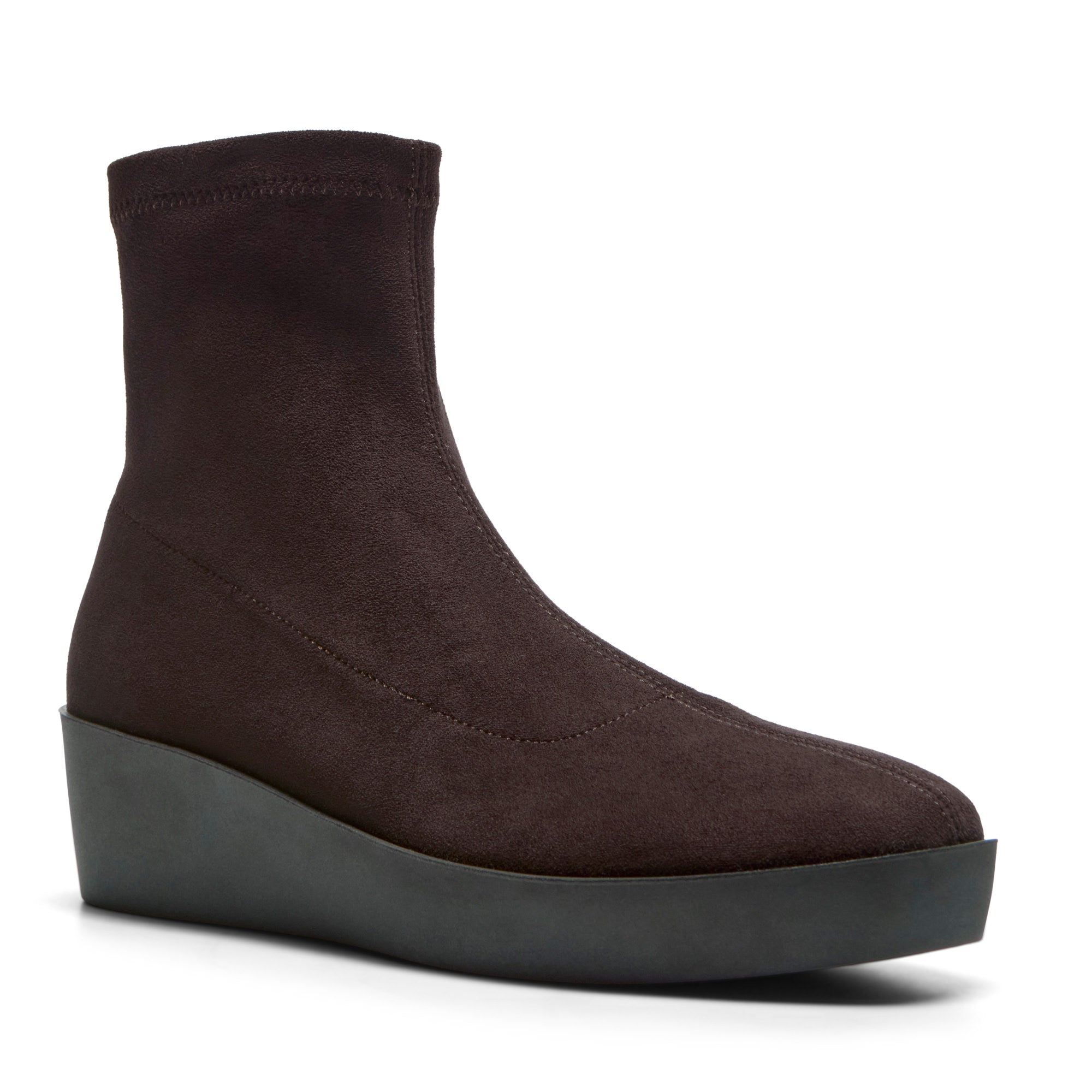 Roselina Brown Suede Ankle Boot