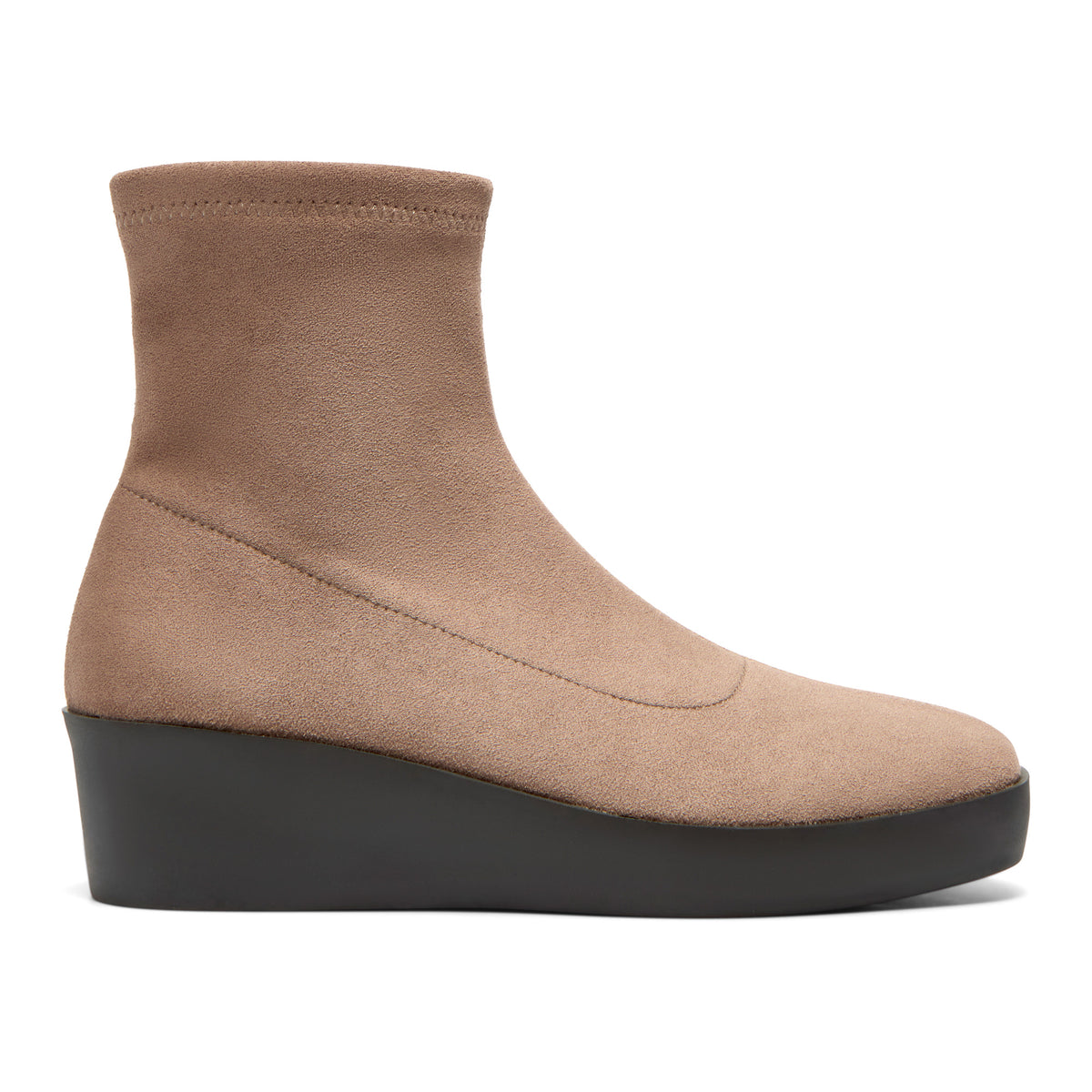 Roselina Taupe Suede Ankle Boot