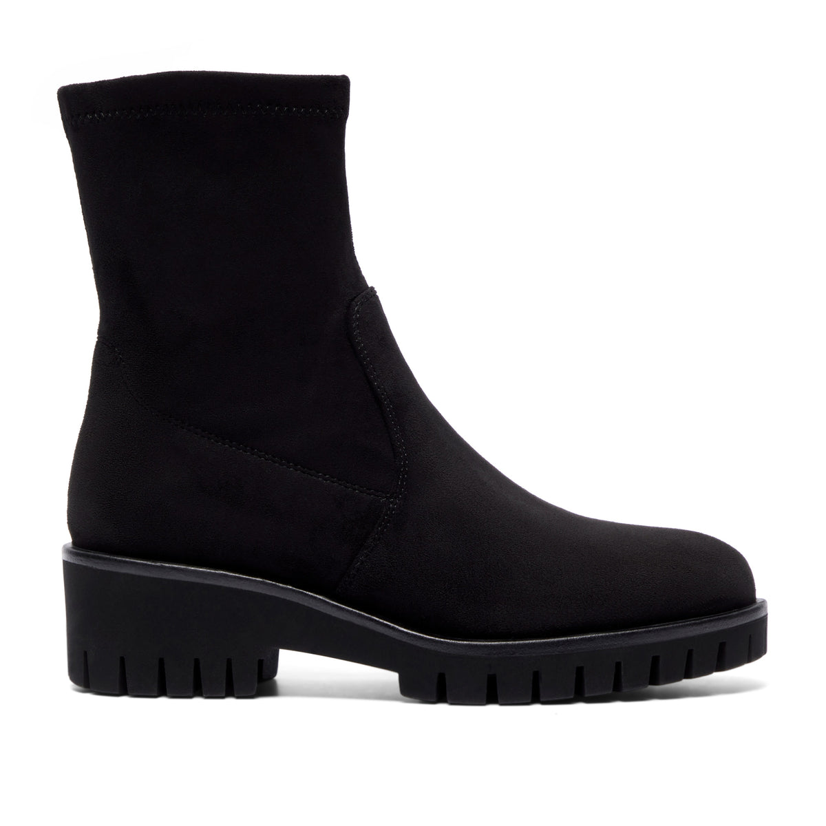 Corelina Black Suede Ankle Boot