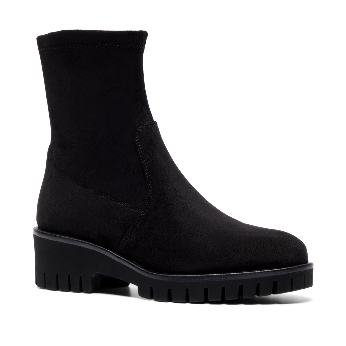 Corelina Black Suede Ankle Boot