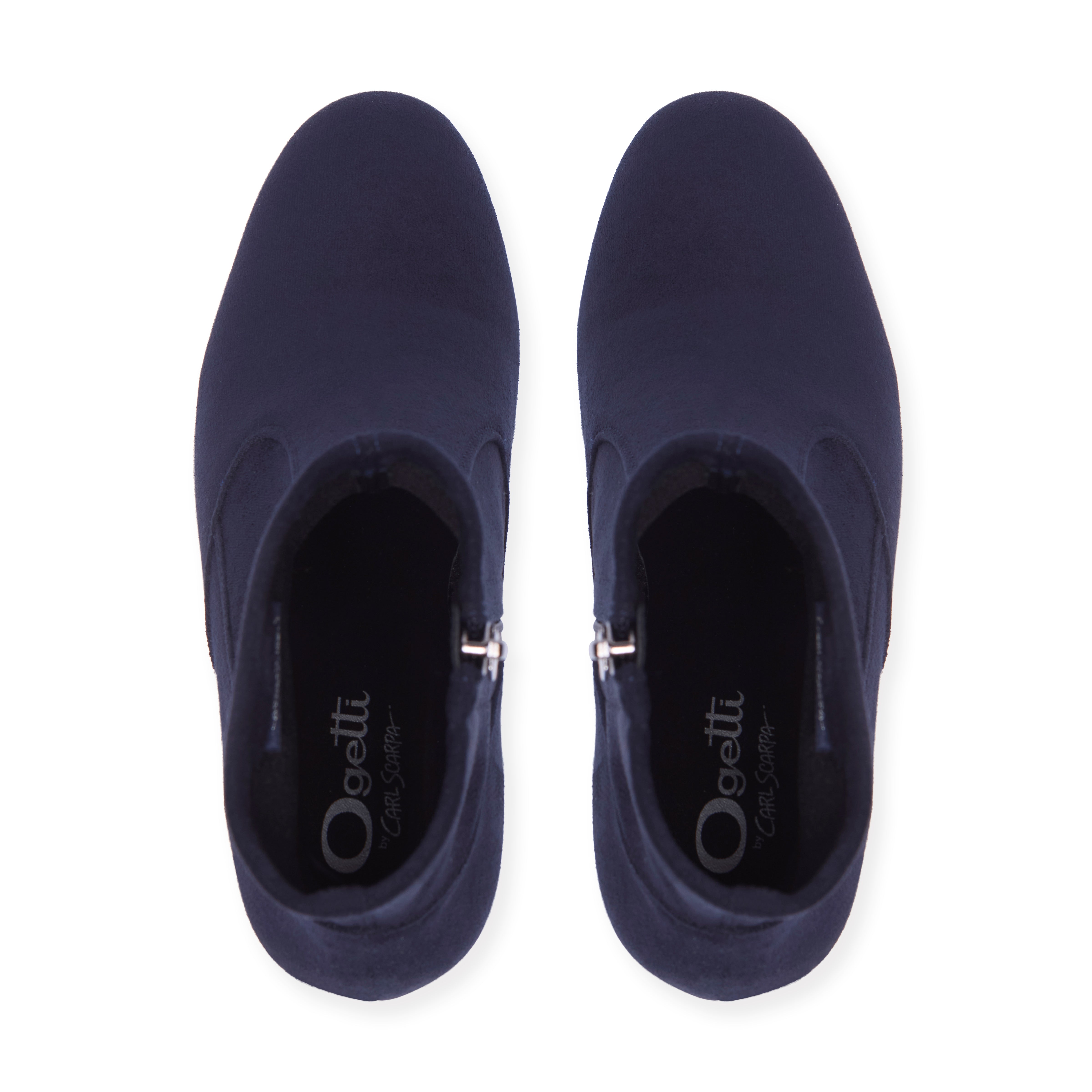 Lunessa Navy Faux Suede Ankle Boot