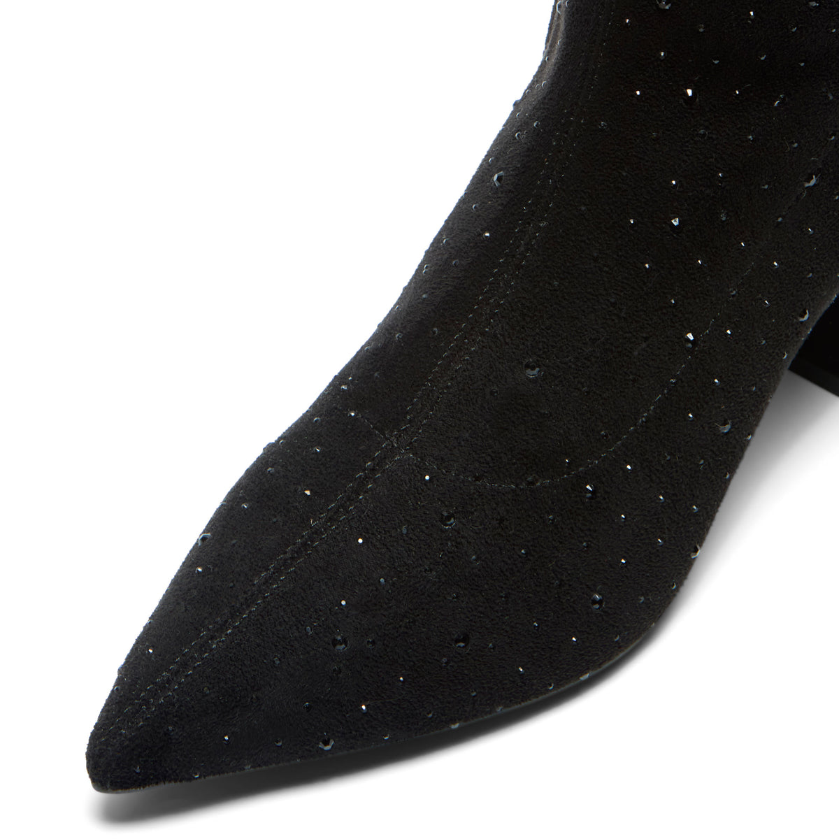 Sparklette Black Knee High Boots