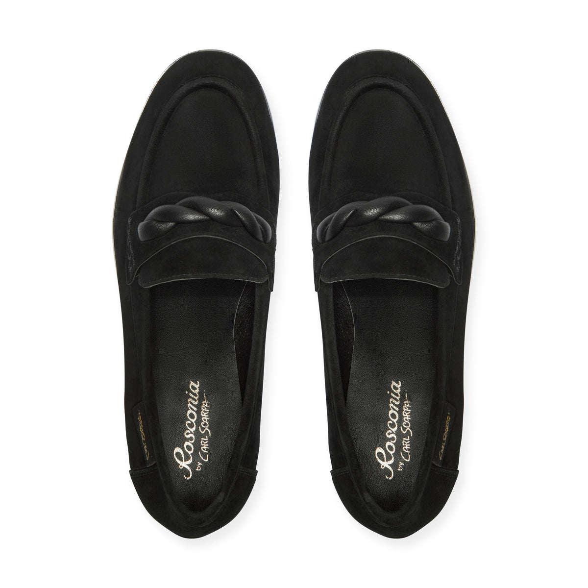 Faustinia Black Suede Loafer