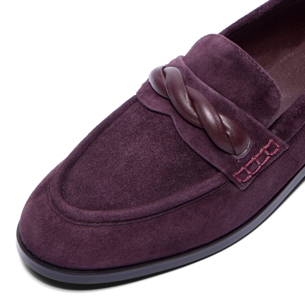 Faustinia Purple Suede Loafer