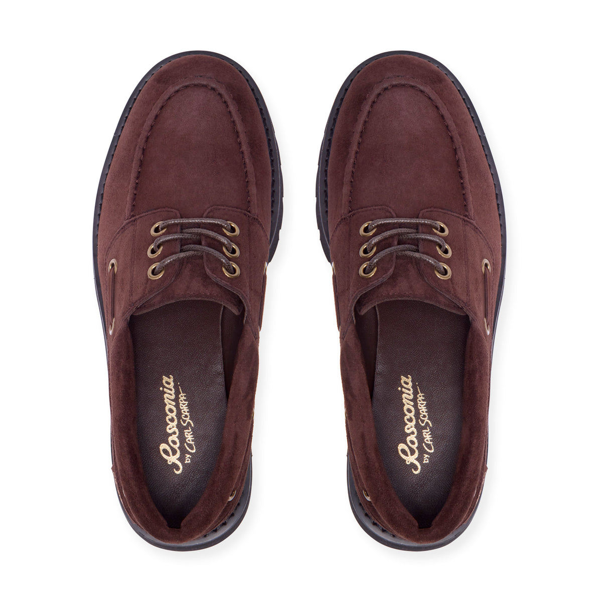 Maximilla Brown Suede Chunky Loafer