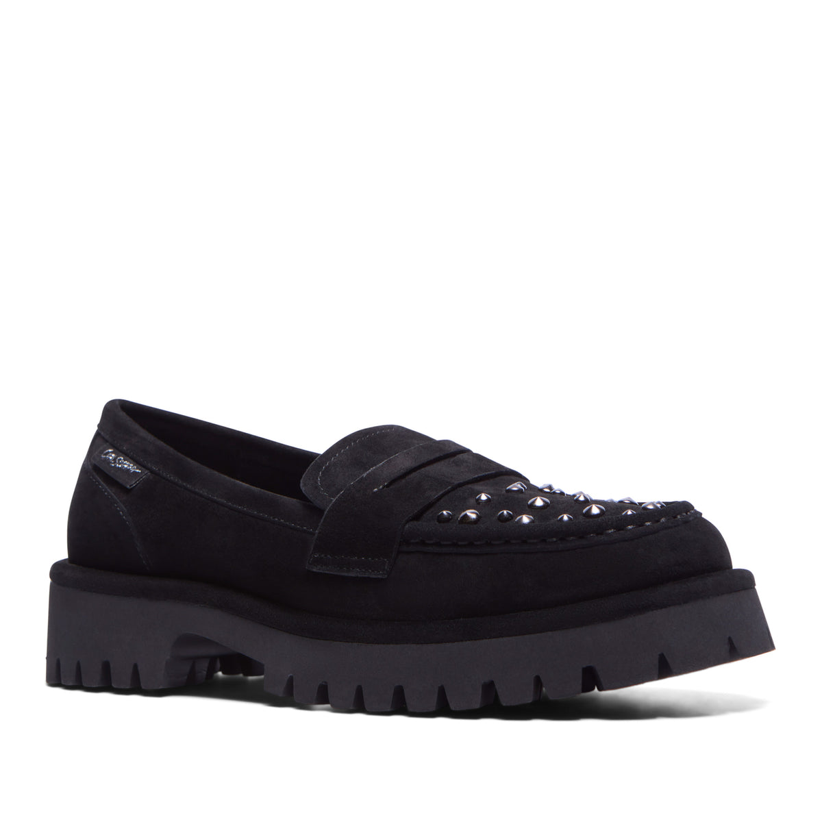 Bellatrix Black Suede Chunky Loafer