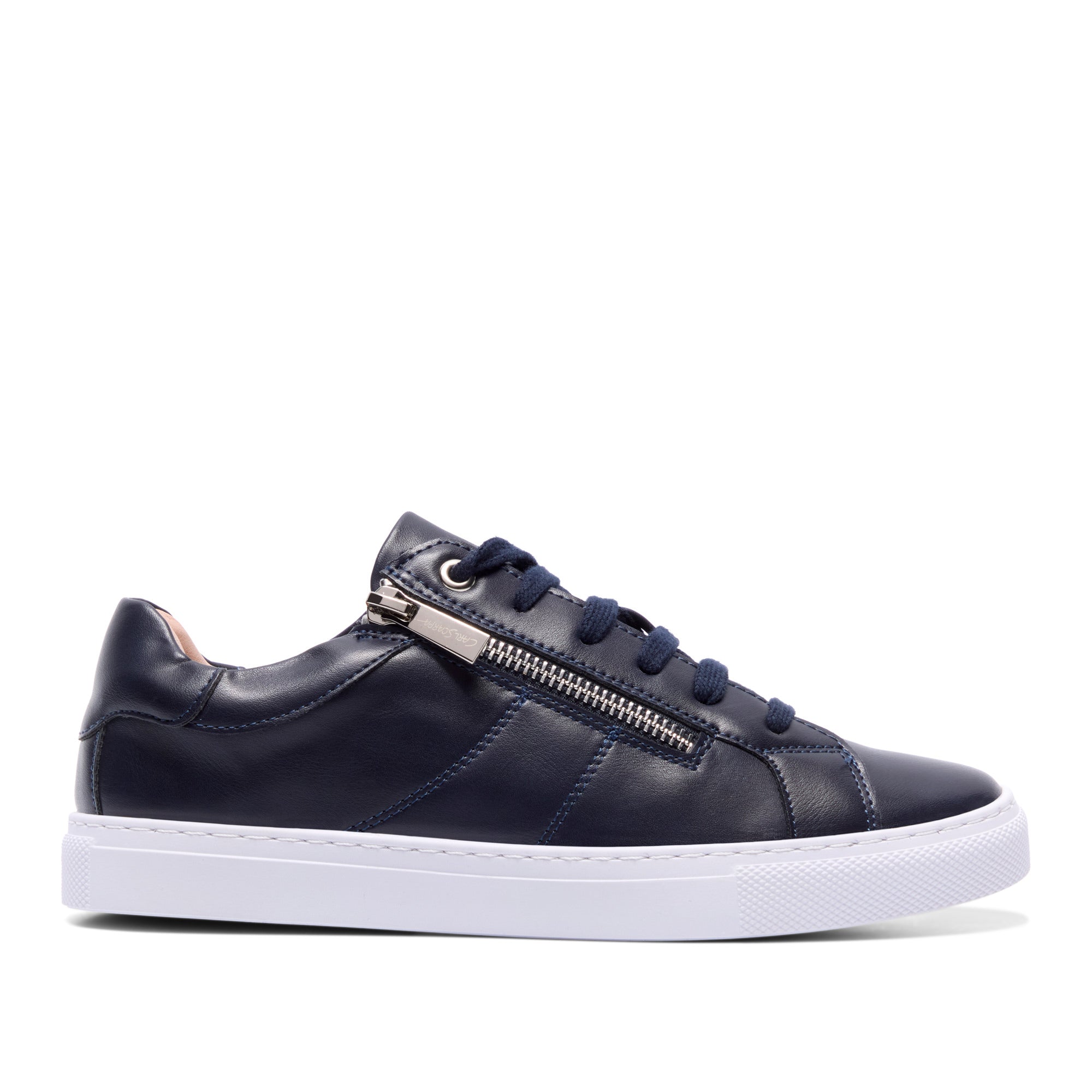 Olimpionica Navy Leather Trainer