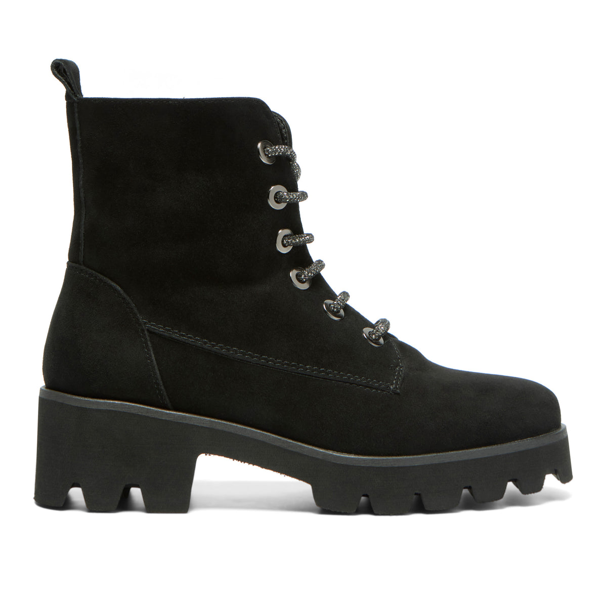 Tirsa Black Suede Ankle Boot
