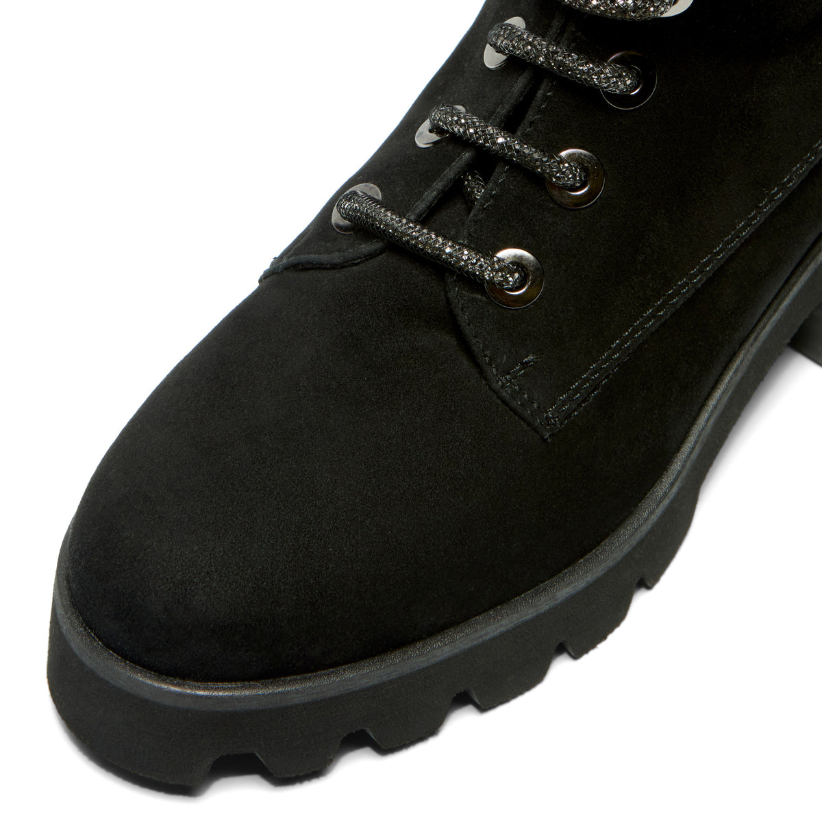 Tirsa Black Suede Ankle Boot