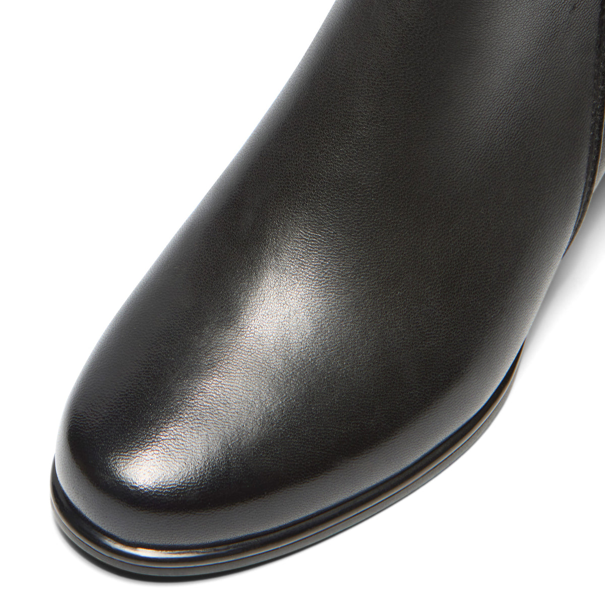 Catene Black Leather Ankle Boot