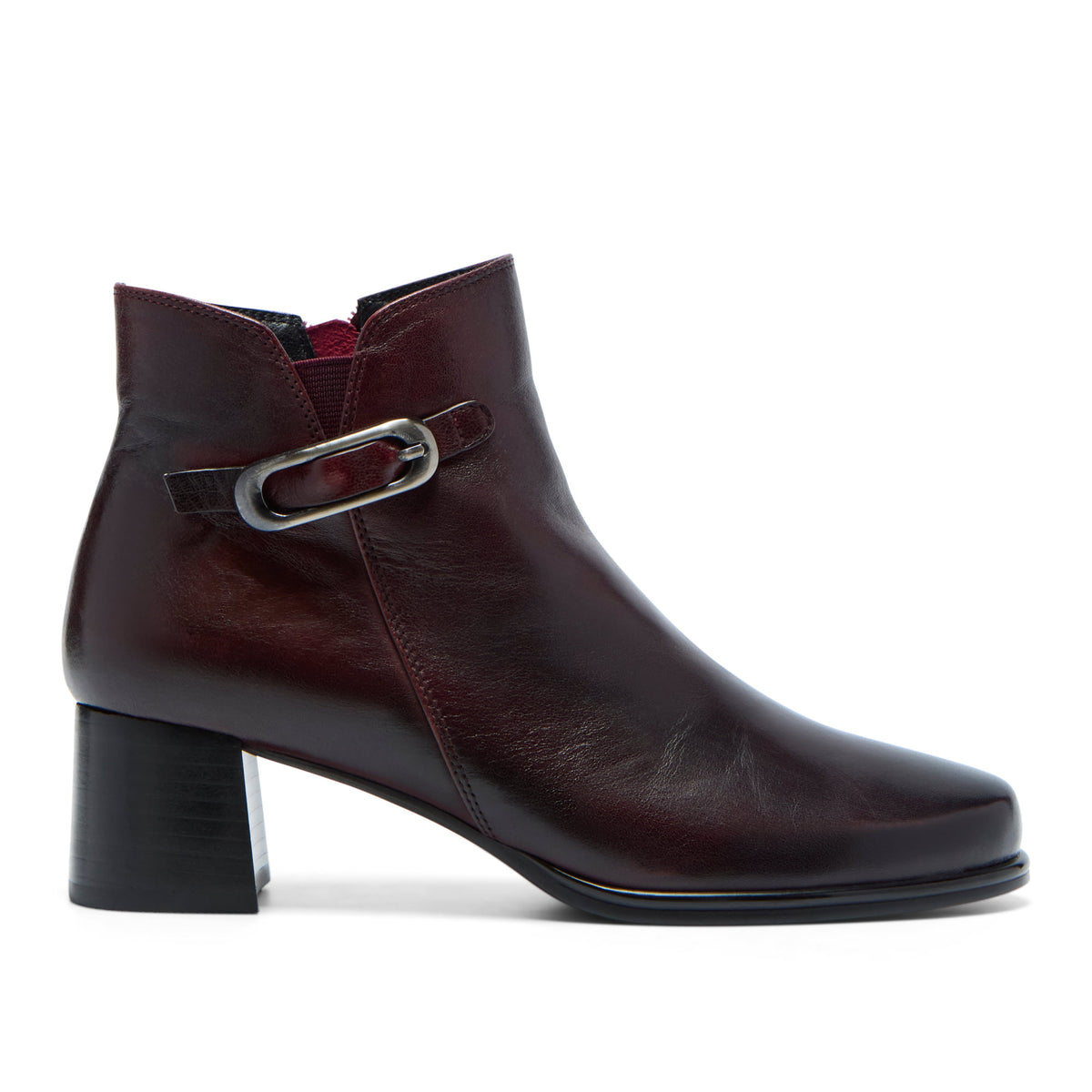 Catene Bordo Leather Ankle Boot