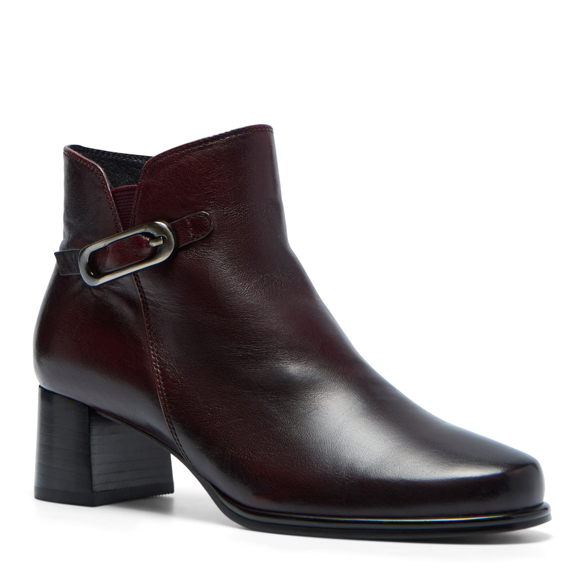 Catene Bordo Leather Ankle Boot