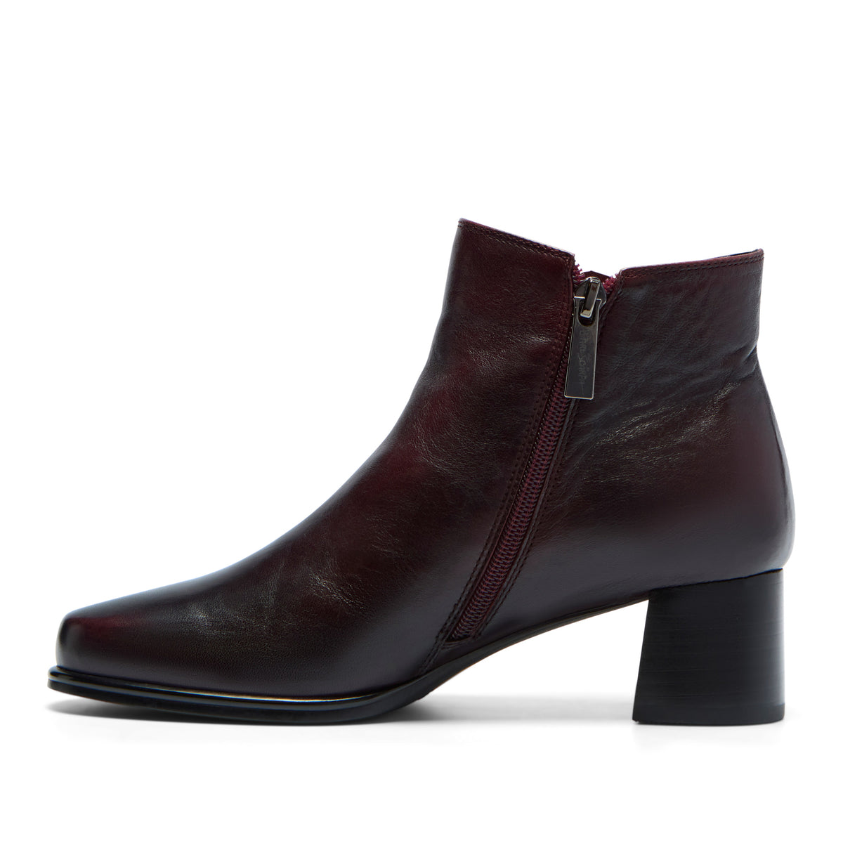 Catene Bordo Leather Ankle Boot