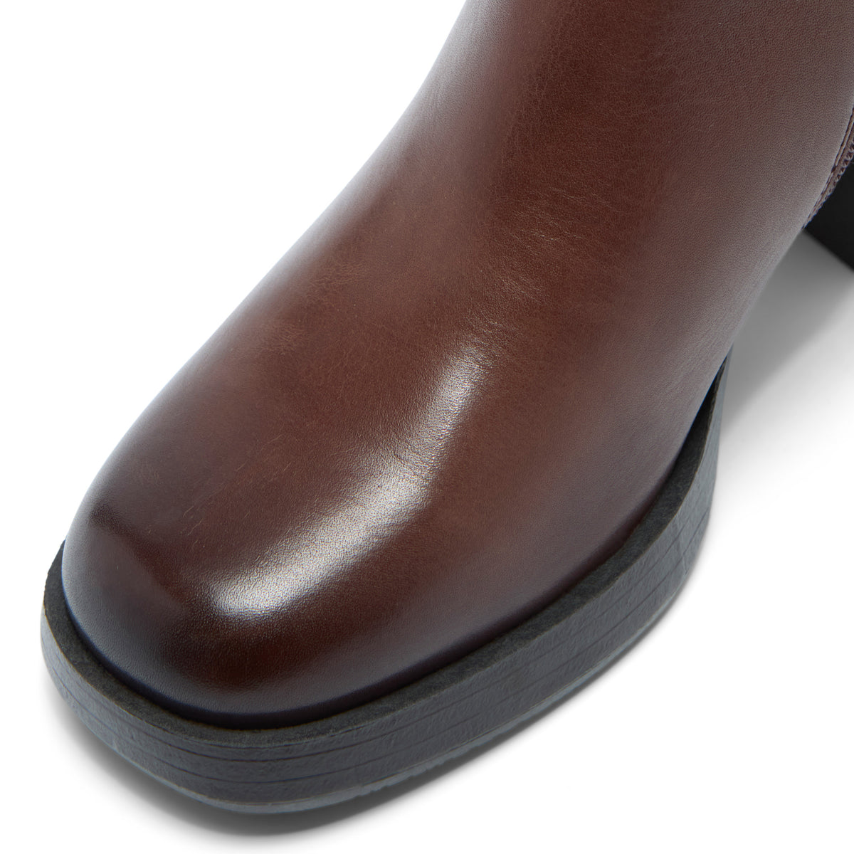 Sasina Brown Leather Ankle Boot