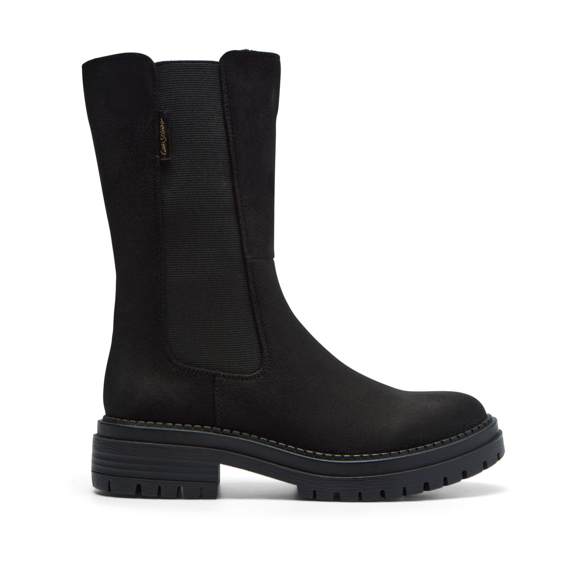 Eudora Black Suede Ankle Boot