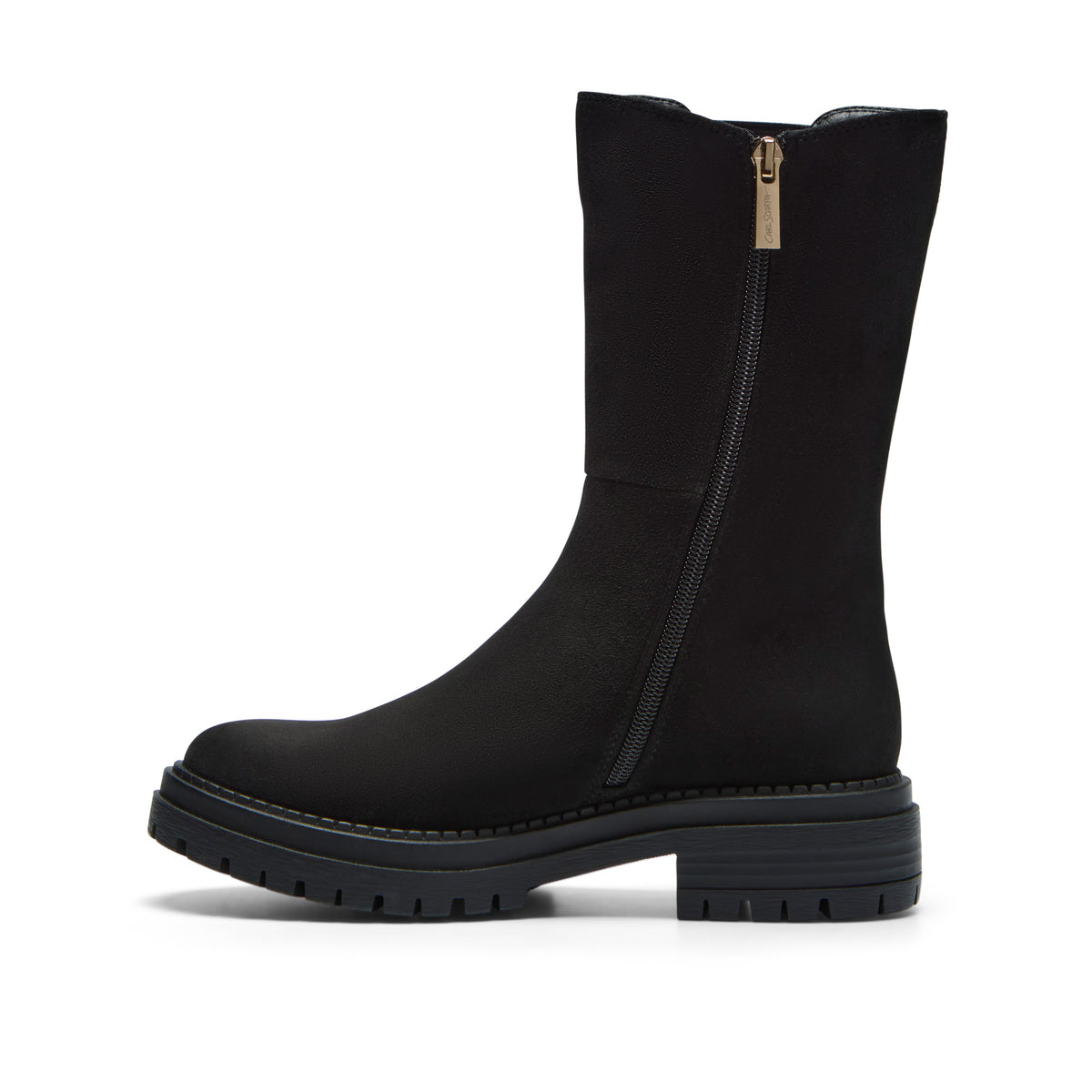 Eudora Black Suede Ankle Boot