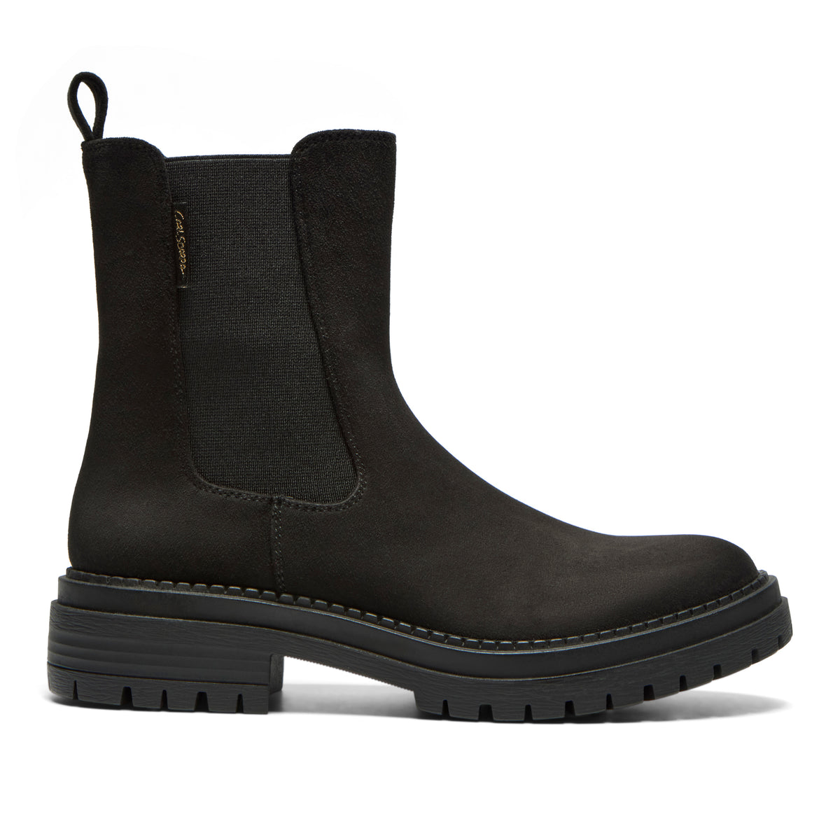 Clarimonda Black Suede Ankle Boot