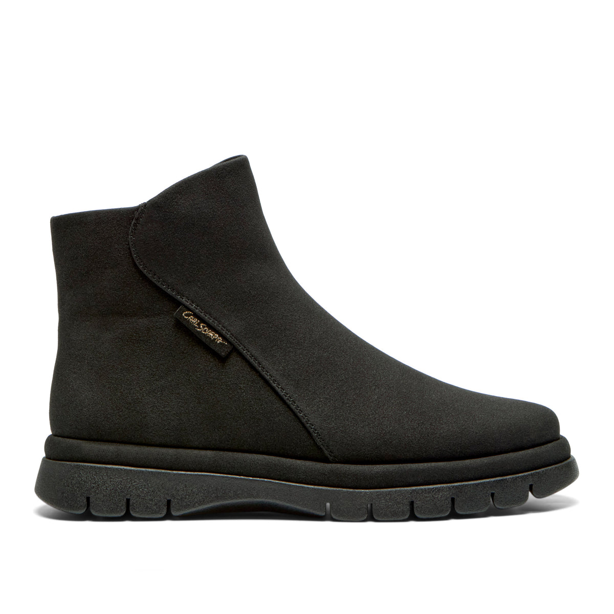 Orabella Black Suede Ankle Boot