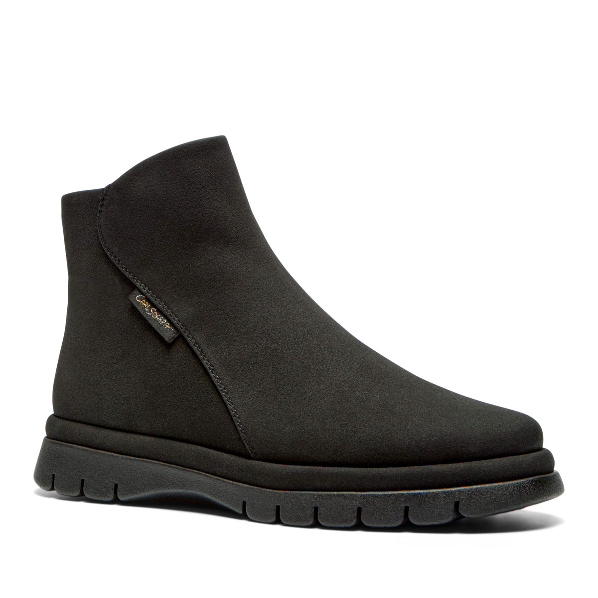 Orabella Black Suede Ankle Boot