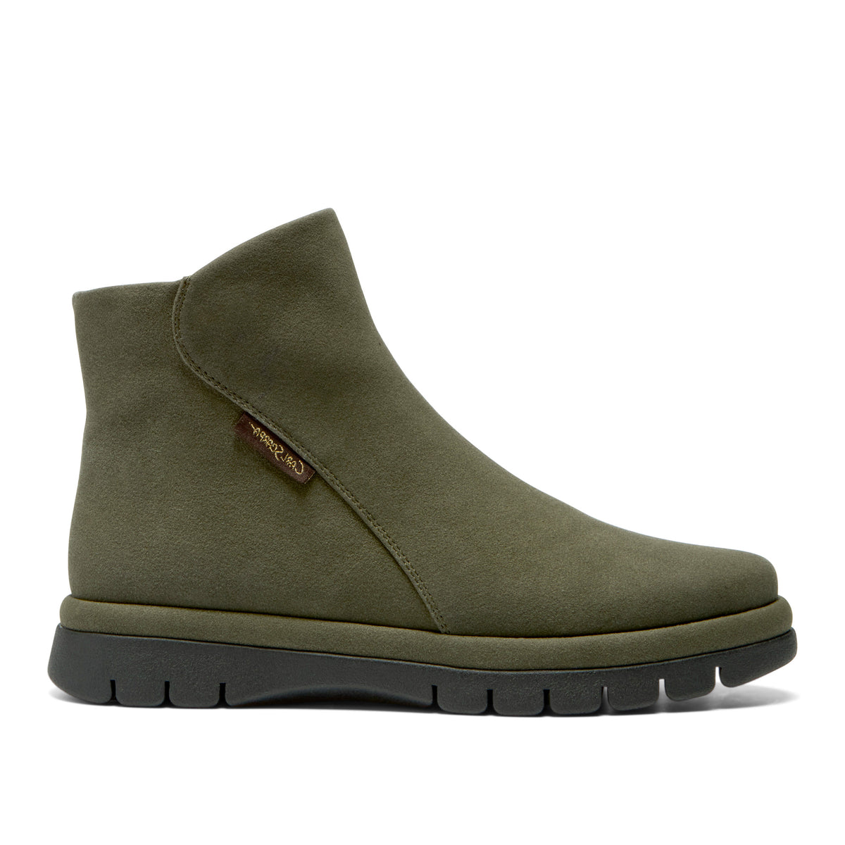 Orabella Green Suede Ankle Boot