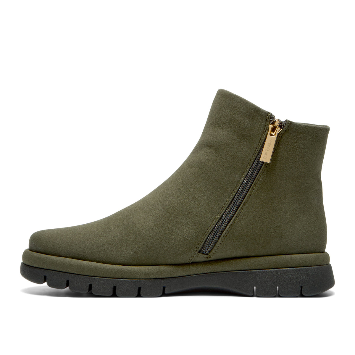 Orabella Green Suede Ankle Boot