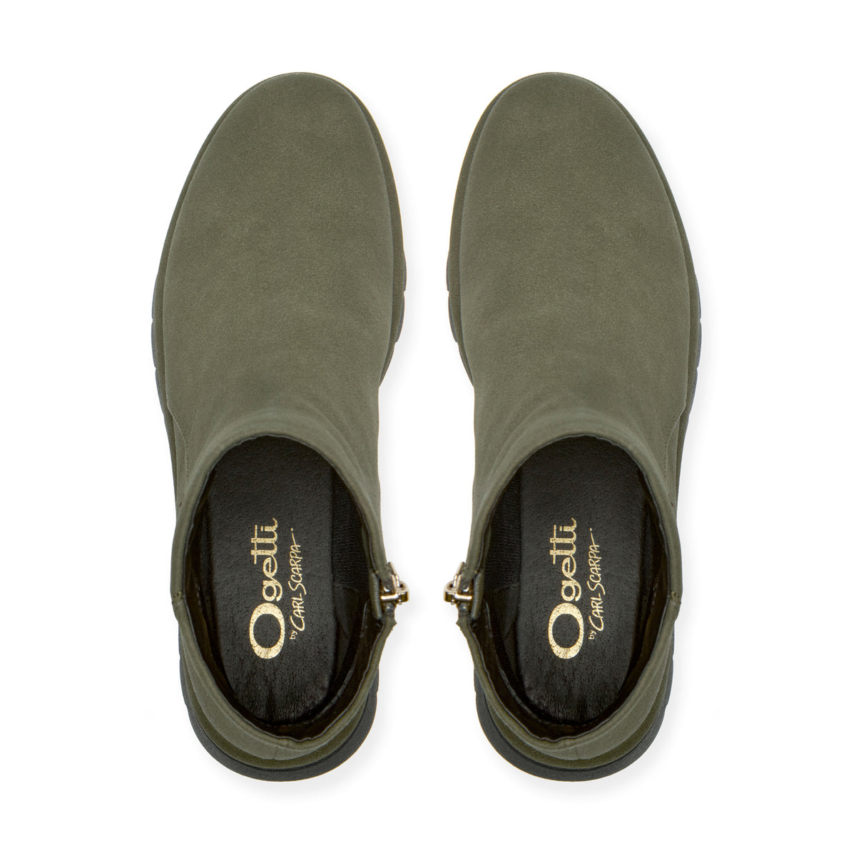 Orabella Green Suede Ankle Boot