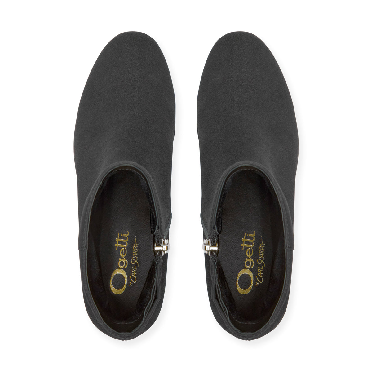 Valentia Black Suede Ankle Boot