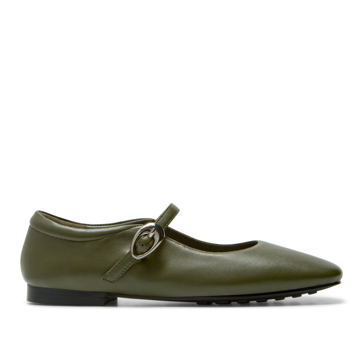 Calanthea Green Leather Mary Jane