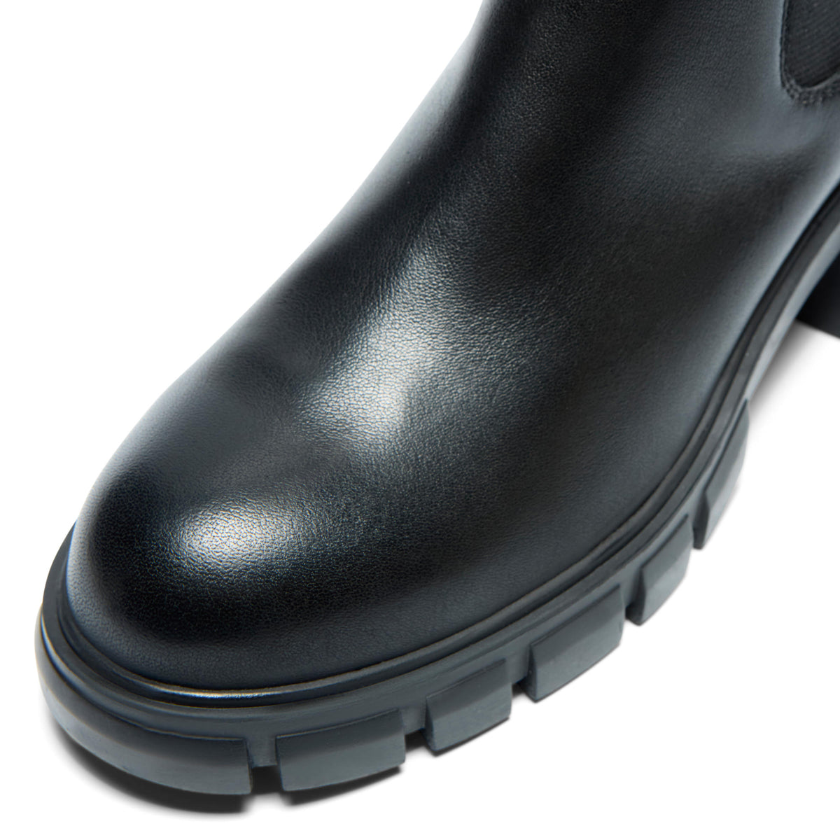 Ettoria Black Leather Knee High Boots