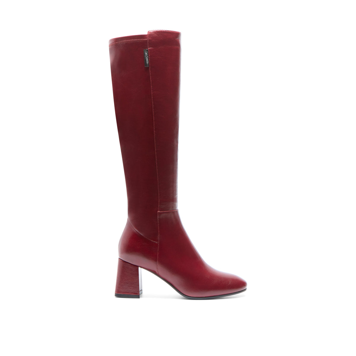 Jilianna Red Leather Knee High Boots
