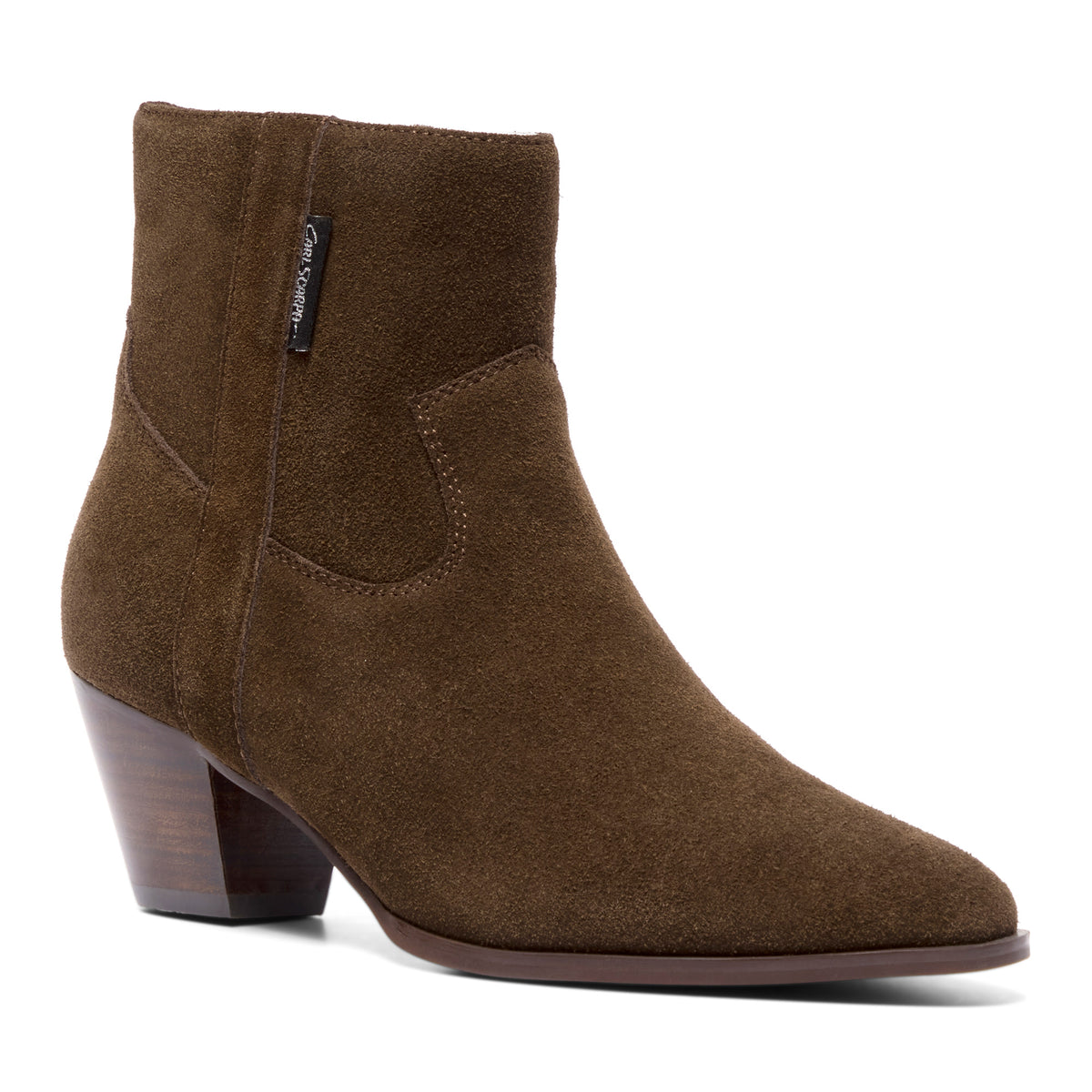 Iveria Brown Suede Ankle Boot