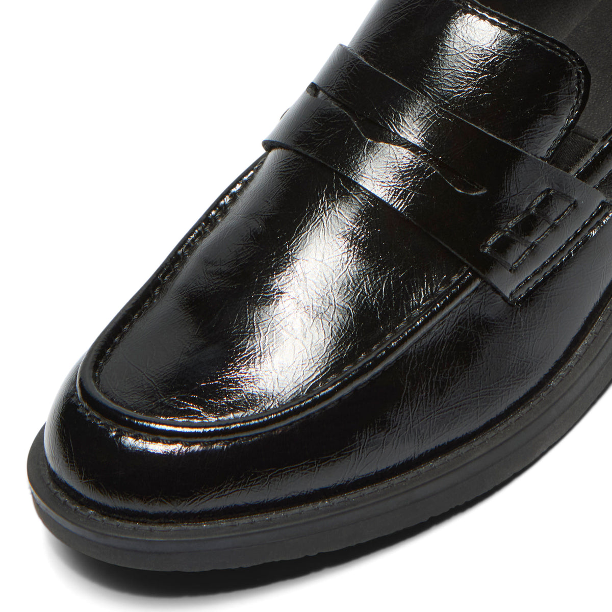 Marisse Black Patent Leather Loafer