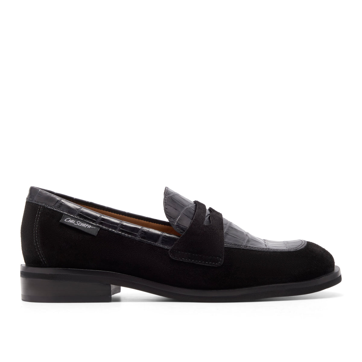 Thailisse Black Suede Loafer