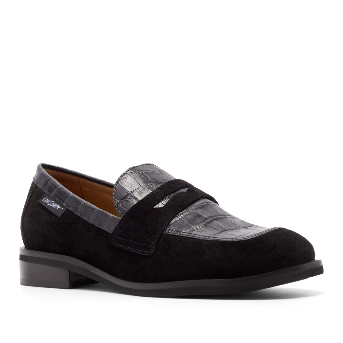 Thailisse Black Suede Loafer
